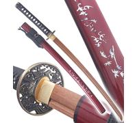 Danzan Katana Japonais Katana Saukra en Bois Epee Sabre Epee Japonais - Lame Bois Wenge Décoration