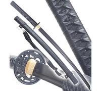 Danzan Katana Shinobi en Bois - Sabre Épée Ninja avec Lame Noire Wenge