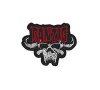 Danzig Écusson brodé thermocollant Rouge argenté