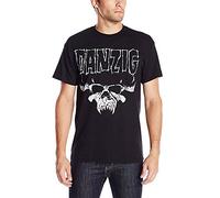 Danzig - - La Skull & Logo T-shirt régulier en noir pour homme, Noir - Noir, Small