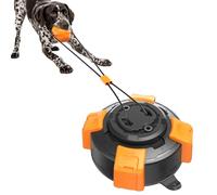 DaoBailar Jouet interactif pour chien avec ventouse, corde de traction de 68 cm et balle de 6,8 cm, jouet à mâcher pour toutes les races de chiens sur des surfaces lisses, orange
