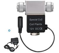 Daoco Électrovanne pour Régulateur De Système De Co2 D'Aquarium Sortie DC 12V Connecter 4 * 6Mm Tube Ou Compteur À Bulles Version À Basse Température Silencieuse À Double Tête