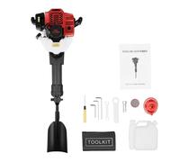 DAOHHFO 52CC 2-Temps Démolisseur Manuel à Essence Portable Pelle de Jardin Pelle d’Arbre Pelle de Jardin pour la Plantation de Jeunes Arbres en Forêt, Supports de Vigne, Plantation de Légumes