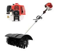 DAOHHFO Balayeuse à essence 52CC 2.3 CV, balai à essence, souffleuse à neige pour nettoyer les pelouses, les feuilles, le gazon artificiel, l'herbe et la pierre concassée