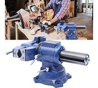 DAOHHFO Étau lourd multifonction combiné - Étau de table professionnel multifonction avec réglage rapide - Universel - Rotation à 360° - Pour ingénieur, établi (10,2 cm)