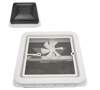 DAOHHFO Lanterneau pour fenêtre de toit, caravane, 42 x 42 cm, pour caravane, camion, van avec ouverture de 14 x 14 pouces