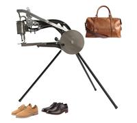 DAOHHFO Machine à coudre pour cuir, machines de réparation de chaussures à main avec aiguilles, en métal robuste, chaussures de cobbler à main, couture, réparation pour toile, coton, lin, sacs,