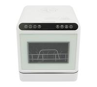 DAOHHFO Mini lave-vaisselle compact, portable, 1100 W, de 6 l, sans raccordement d'eau, avec 4 programmes et supports push-pull pour 4 à 6 personnes