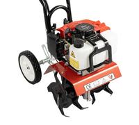 DAOHHFO Motoculteur à essence 52CC à essence 2 temps 3 CV L x L 7000 tr/min réglable en hauteur pour ferme, vergers et jardins