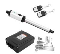 DAOHHFO Opérateur automatique pour portail battant 50 W 300 kg avec 2 télécommandes Bras Swing Gate Opener pour une longueur de porte max. 5,5 m, faible bruit