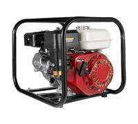 DAOHHFO Pompe à eau à essence 6,5 CV, raccord 2" Pompe pour eaux usées 36 m³/h, moteur 4 temps 210 cc, aspiration 7 m, hauteur de refoulement 28 m, pompe de jardin à essence