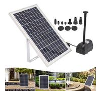 DAOHHFO Pompe solaire professionnelle pour bassin 10 W 1000 l/h - Fontaine solaire pour l'extérieur - Pour jardin et étang - Pour ruisseau, pierre de source - Fontaine ou irrigation