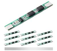 DAOKAI 10 Pcs 1S 3.7V 4A Carte de Protection de Batterie au Lithium BMS PCB Protection Board MOS 18650 Module de Chargeur pour Batterie au Lithium Li-ion avec Bande de Nickel