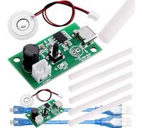 DAOKAI 2 pièces 5V module de lumière LED micro-USB, 108 kHz, 2 W, 20 mm, lampe à ultrasons, lampe de bricolage avec câble micro-USB, puissance de puissance