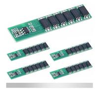 DAOKAI 5 Pcs 1S 3.7V 15A 6 MOS Carte de Protection de Batterie au Lithium BMS PCB Protection Board 18650 Module de Chargeur pour Batterie au Lithium Li-ion avec Bande de Nickel