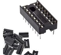DAOKAI 50PCS 16Broches IC Chip Socket Adaptateur 2.54mm Double Rangée Broches Plates À Souder Circuit Intégré IC Sockets Connecteur