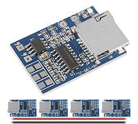 DAOKAI 5PCS Carte TF Carte Décodeur MP3 GPD2846A 2W Mono Mixte 3.7-5V Module Amplificateur de Puissance pour Arduino Prise en Charge du Mode Audio Radio FM avec Câble 24AWG