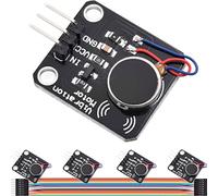 DAOKAI 5pcs module de moteur de vibration DC 5V Mini vibrateur de téléphone portable PWM module d'alarme de moteur de vibration déclencheur de haut niveau avec câble Dupont