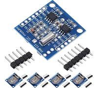DAOKAI 5PCS Tiny RTC I2C Module d'horloge en temps réel AT24C32 Mémoire de stockage Module d'horloge DS1307 haute précision pour Arduino pour AVR ARM PIC SMD, avec une rangée droite