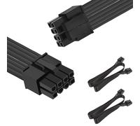 DAOKAI Câble CPU pour Corsair,Câble adaptateur d'alimentation CPU 8 broches mâle vers CPU 8 broches (4+4 détachables) mâle EPS-12V pour carte mère (PAS PCI-e - PAS câble GPU VGA)