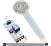 DAOKAI Capteur de pression à couche mince FSR402 Capteur de pression à résistance + Module de conversion de tension linéaire Capteur de pression digitale avec câble de connexion pour Arduino