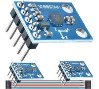 DAOKAI Capteur magnétique à trois axes GY-273 QMC5883L HMC5883L Module de capteur de magnétomètre à boussole à trois axes 3V-5V avec câble dupont pour Arduino, lot de 3