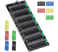 DAOKAI Carte de résistance programmable 1R - 9999999R Carte de résistance Step 1R 1% 1/2W Carte de résistance réglable SMD pour conceptions d'ingénierie électronique avec capuchon de cavalier 2,54 mm