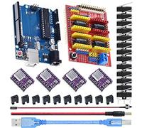 DAOKAI CNC Shield V3.0 Carte d'extension CNC Kit CNC pour imprimante 3D avec carte de développement, module de pilote de moteur pas à pas DRV8825, capuchon de cavalier, interrupteur de fin de course