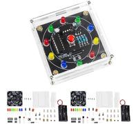 DAOKAI Kit d'éclairage,kit d'entraînement au soudage, platine électronique à monter soi-même, panneau d'entraînement avec tubes électroluminescents LED, kit amusant(2 pièces)