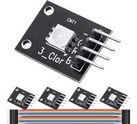 DAOKAI Lot de 5 modules de carte LED SMD KY-009 RVB 5 V LED SMD Régulation PWM 5050 3 couleurs contrôlable avec câble Dupont pour Arduino MCU Raspberry Diy