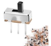 DAOKAI Mini micro interrupteur à glissière SPDT bouton haut interrupteur à glissière vertical 3 mm 1P2T 2 positions 3 broches montage sur panneau interrupteur miniature à bascule - 100 pièces