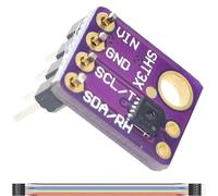 DAOKAI Module capteur de température et d'humidité SHT31 SHT31-D IIC Interface I2C Sortie numérique 3.3V 5V avec câbles mâle et femelle pour Arduino