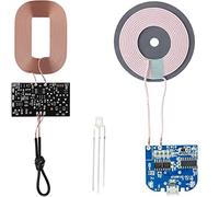 DAOKAI Module récepteur standard de charge sans fil Qi 5V 1A Bobine de carte PCBA, carte de charge sans fil standard Qi avec bobine pour kit de charge de téléphone portable bricolage