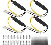 DAOKAI Résistances universelles pour clignotants de moto 12 V 21 W 26 Ω Résistance de charge pour voyant LED Adaptateur Résistance de charge, accessoires de correction des codes d'erreur - 4 pièces