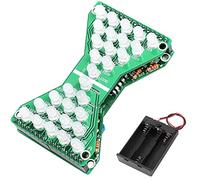 DAOKAI Sablier électronique Led Kits de bricolage Carte de pratique de soudure PCB DC 5V Bleu LED Kit de pratique de pratique de soudure amusant avec support de batterie AA 1,5V