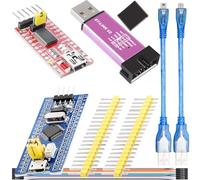 DAOKAI St-Link V2 Emulator Downloader STM32F030C8T6 Arm Carte d'extension FT232RL FTDI Mini USB avec kit de convertisseur de série TTL avec Micro/Mini pour câble USB