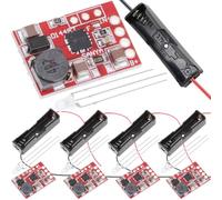 DAOKAI TP5000 Carte de Chargement de Batterie au Lithium 3.6V 4.2V, Module de Chargement Lithium Iron Phosphate, Sortie 1A Avec Support 18650, 5 Pcs