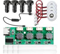 DAOKAI USB Humidifier Module Four-Spray DIY Kits no Switch, no Timing 4 Way Fogger Atomization Driver Circuit Board Type-C Spray Module