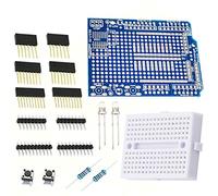 DAOKI Prototype Shield Prototypage Carte d'extension avec mini platine d'expérimentation SYB-170 pour Arduino UNO R3 MEGA328P ATMEGA328P ProtoShield
