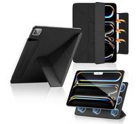 DAORANGE Coque Magnétique pour iPad Pro 11 Pouces M4 (2024), Étui Fin à Fixation Magnétique avec Veille/Réveil Automatique, Housse de Protection avec Support Multi-Angles, pour iPad Pro 11 2024 (Noir)
