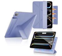 DAORANGE Coque Magnétique pour iPad Pro 13 M4 (2024), Étui Fin à Fixation Magnétique avec Veille/Réveil Automatique, Housse de Protection avec Support Multi-Angles, pour iPad Pro 13 2024 (Gris Violet)