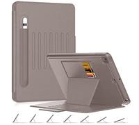 DAORANGE Coque pour iPad 10.2 Pouces 9ème/ 8ème/ 7ème Génération, Etui Housse en Cuir PU Antichoc avec Veille/Réveil Automatique, Porte-Stylo, Support Magnétique avec 7 Angles Réglable (Or Rose)