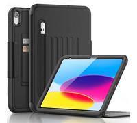 DAORANGE Coque pour iPad (A16) 11ème Génération 11" 2025/iPad 10ème Génération 10.9" 2022, Etui Housse en PU Cuir Anti-Choc avec Porte-Stylos, Support Magnétique, Veille/Réveil Automatique (Noir)