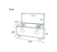 DAP D7053 flight case pour 8x Pulse Pixel Bar 16