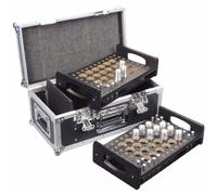 Dap D7363B Valise de jonction - Flight case pour manchons de jonction - 48 emplacements - Construction bois - Intérieur compartimenté - Fermetures métalliques - Poignée renforcée