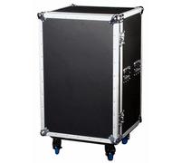 Dap Drawner Case 16U - Noir - Flight case rack - avec tiroirs - en bois - couleur noire