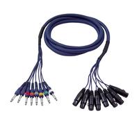 Dap FL61600 - Câble octopaire - XLR femelle / jack mâle mono - 6 m - Gaine solide