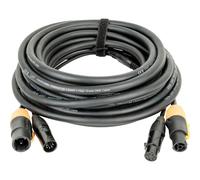 DAP FP23 Hybrid Cable 10 m câble d'alimentation/DMX Power Pro True & XLR 5 broches