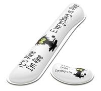 Dapesuom Repose-poignet pour clavier, coussin de poignet en mousse à mémoire de forme pour sous-main de bureau, soulagement de la douleur pour clavier et souris avec base antidérapante pour ordinateur