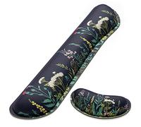 Dapesuom Repose-poignet pour clavier, coussin de poignet en mousse à mémoire de forme pour support de sous-main de bureau, joli tapis de souris pour soulager la douleur, avec base antidérapante pour